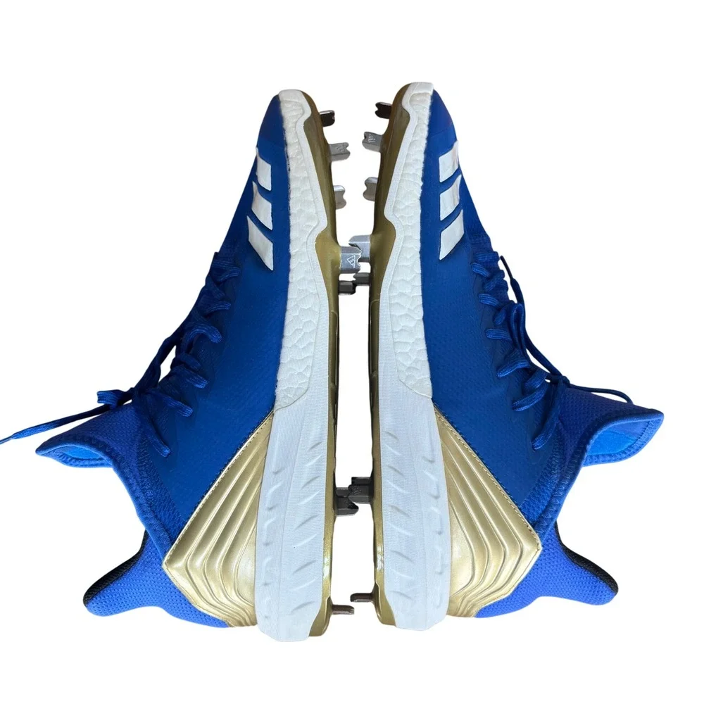 Adidas Adizero Afterburner 4 Baseball Cleats Royal Blue Gold CG5149 Mens 12.5